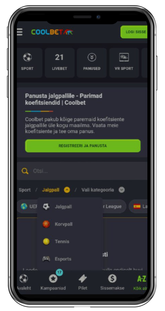 coolbet rakenduse allalaadimine