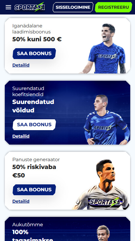 Sportaza Bookmaker sport bonuses